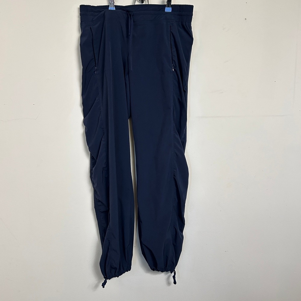 Athleta Trekkie North Jogger Ruched Hiking‎ Pants Navy Blue 8 Good